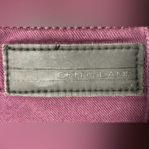 DKNY SOHO Skinny Jeans Women’s Size 10 Burgundy - Picture 7 of 10